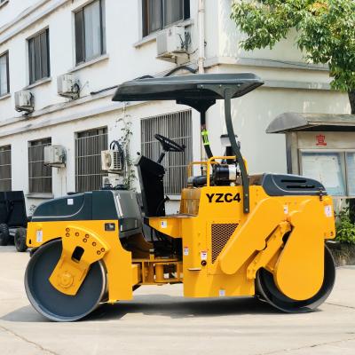 China Farms Good Performance YZC4 New 4 Ton Road Roller Vibratory Roller Compactors for sale