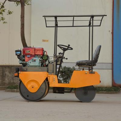 China Cheap Price of 1 Ton Double Drum Vibratory Road Mechanical Roller Trusses Drive for sale