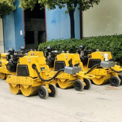 China Farms 0.8 Ton Walk Behind Road Roller Hydraulic Mini Vibratory Compactor for sale