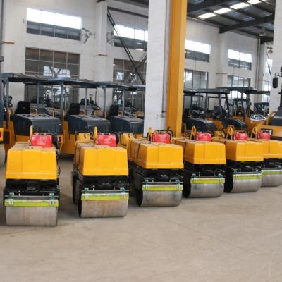 China Raises 0.8 Ton Double Drum Drive Walk Behind Road Roller with Good Price for sale