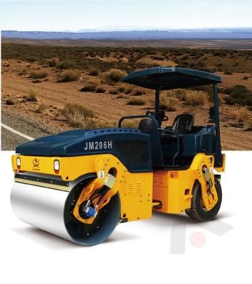 China Popular Farms 6 Ton Jm 206H Rubber Tire Road Roller Combo Compactor for sale