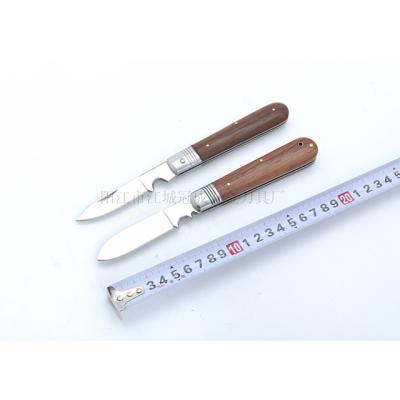 China SERVING KNIFE Wood Handle Knife 420 Stainless Steel Blade With Steel Bolster And Wood Folding Knives Elpocket Serving Knife Multi Tool for sale