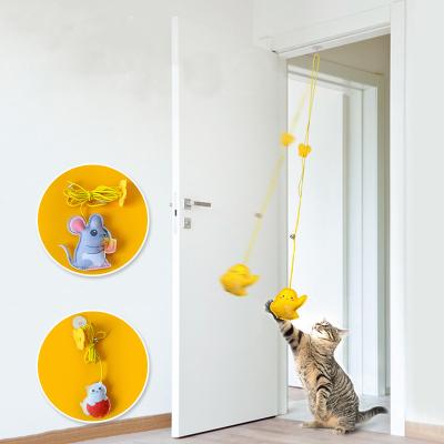 China Cat Toy Self Stocked Funny Interactive Interactive Toy Hanging Simulation Cat Toy Hey For Kitten Playing Customized Shape Pet Toy for sale