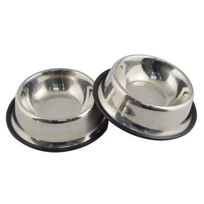 China Automatic Stainless Steel Dog Bowl With Rubber Base For Small Medium Large Dogs Pets Driver Bowl And Water Bowl Perfect Choice for sale