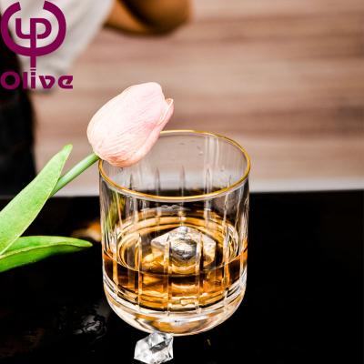 China Central Institute of Statistics wind crystal glass creative bar whiskey shot glass whiskey wine discovery western glass cup for sale