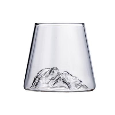 China Japanese Style Household Mount Fuji Mountain Water Glass Mug Modern Whiskey Mug for sale