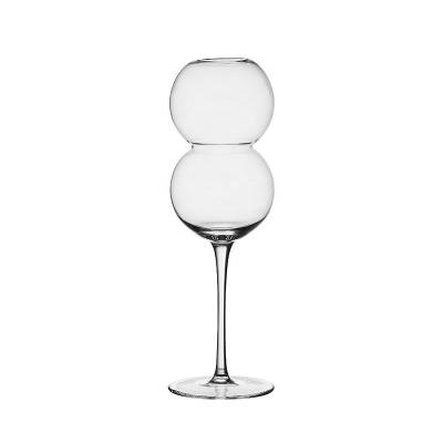 China Series Two INS Style 470ml Two Squash Glass Cocktail Glass Set Series Lead Free Ball Tumbler Ball Cocktail Glass Set With Straw for sale