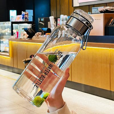 China Sustainable large capacity single-layer glass personal water cup flower tea water bottle fruit water cup men's and women's personal separation for sale