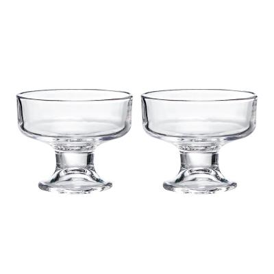 China Transparent Insti Style Dessert Creative Ice Cream Cup Tall Glass Fruit Jelly Cup for sale