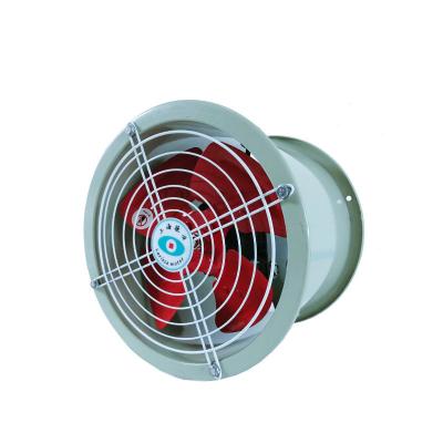 China Industrial equipment axial fan cylinder iron blade ventilation fan dust exhaust pipe machine for sale