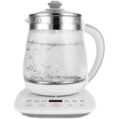 China 360 Degree Base 220V 1.5L Rotating Home Household Health Automatic Electric Glass Tea Brewer Pot Glass Boiling Portable Hot Water Cooking Kettle for sale