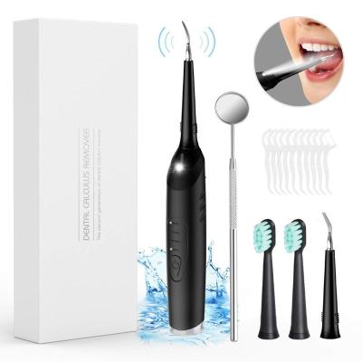 China Family Waterproof Eco-Friendly Black Dental Water Remover Compute IPX7 Electric Cordless Flosser Teeth Cleaning Tooth Remover for sale