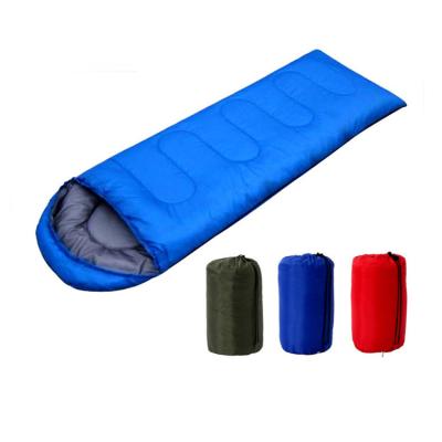 China Camper Hiking Festivals Outdoor Picnics Portable 300g Cotton Filling Waterproof 170T Polyester Fabric Camping Single Person Winter Sleeping Bags Bag for sale