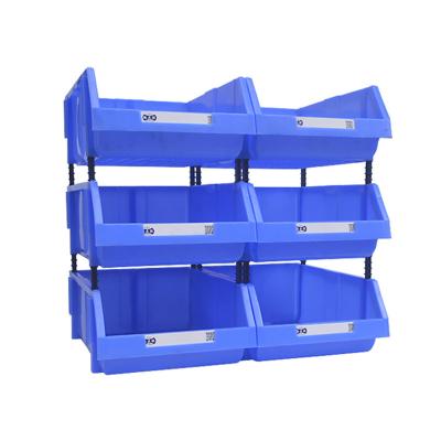 China Stocked Competitive Price Unlimited Combination Industrial Hardware Parts Box Shelf Tool Organizer 6 large Parts Box for sale