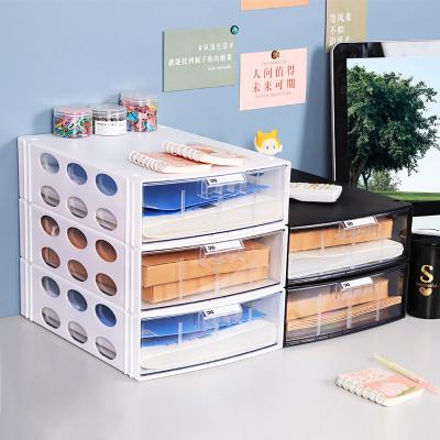 China Living Room Hot sale sundry file storage drawer type office supplies multi-layer desk storage box can be used in study and office for sale