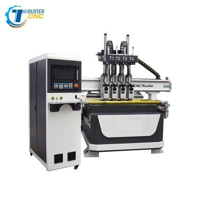 China Wood Working Cheap 4 Heads Pneumatic CNC Wood Router Cnc Wood Router For Sale for sale