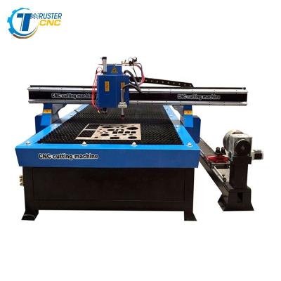 China round industrial cnc plasma cutting machine starfire plasma cutting machine drilling metal tube cutting small hole for sale