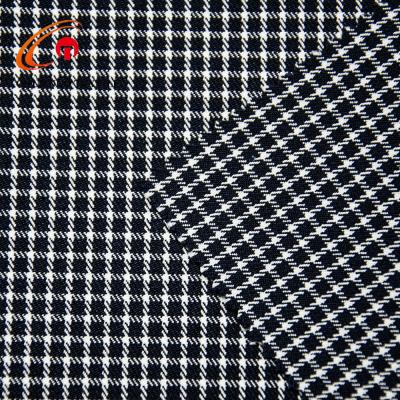 China 2020 Anti Pill Chunnuo Polyester Classic Knitted Tank Top Check Pattern Fabric For Pants for sale