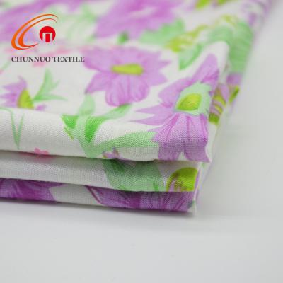 China Shaoxing Chunnuo QUICK DRY Flower Printed Woven 100% Rayon Fabric For Garment for sale