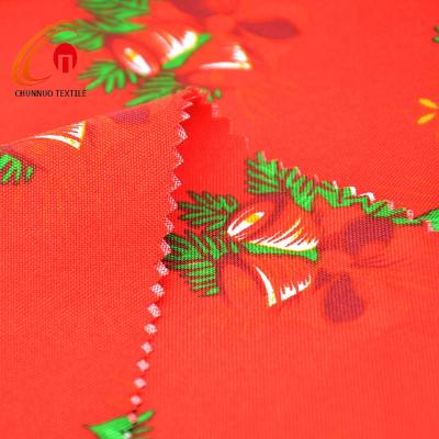 China Shaoxing Chunnuo Textile Antistatic Polyester Woven Mini Matt Fabric for Christmas Table Cloth and Worker Uniform for sale