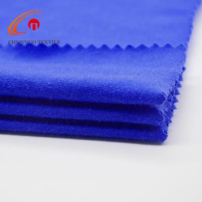 China Good Spandex Spandex 96%Polyester 4% Spun Solid Dyed Plain Poly Jersey Knitted Fabric For T Shirt for sale