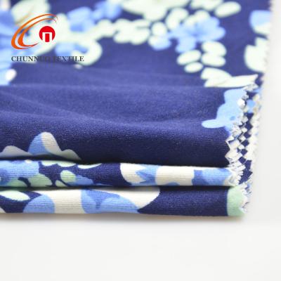 China Chunnuo Textile Polyester Spandex DTY Brushed Fabric Waterproof Jersey Top Knit for sale