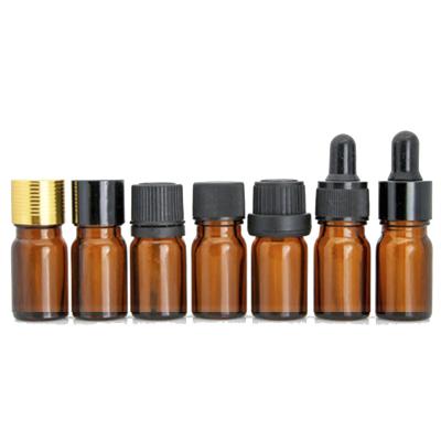 China Essential Oil Xuzhou Manufacturing Factory OEM WholesaleES11 Round Essential Oil Amber Black Glass Bottle for sale