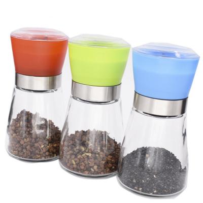 China Wholesale Food China Manufacture Spice Glass Bottles Condiments Packaging Container ES85 Pepper Grind Seasoning Bottle for sale