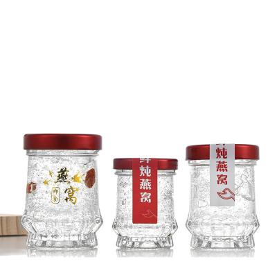 China Food Factory OEM Stock Wholesale Transparent Food Storage Screw Lids ES94 ES96 ES97 Shaped Cheap Glass Jars for sale