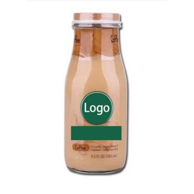 China Wholesale OEM 280ml ES34 coffee bottle glass from milk tea packaging container manufacturing supplier beverage factory for sale