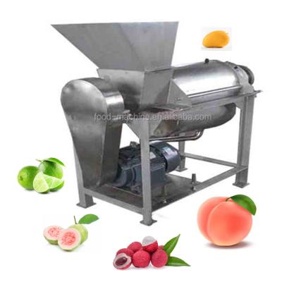 China Low Speed ​​Spiral Pressing Juice Extractor Stainless Steel Fruit Vegetable Juicer Cactus Tomato Lychee Guava Lime Machine for sale