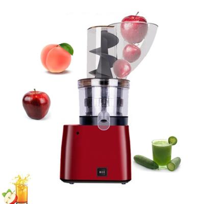 China Household Groceries Red Slow Speed ​​Screw Fruit Vegetable Apple Cucumber Crushing Juicing Extracting Machine for sale