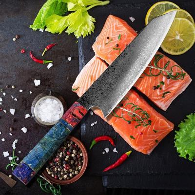 China Sustainable Good Quality Premium Steel Chef Knife Damascus Kitchen Knife 8inch for sale