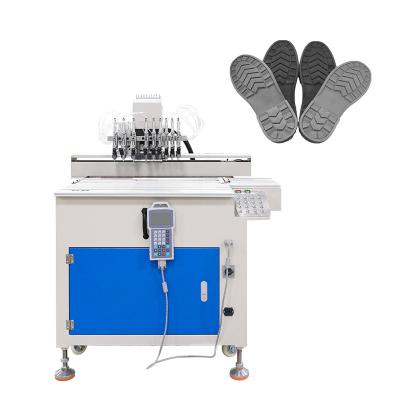 China Automatic High Speed Dispensing Machine For PVC Label Outsole Slipper Upper for sale