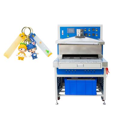 China Twee stations Vloeibare PVC Bakoven Voor PVC Rubber Label Sleutelhanger Patch Maken Te koop