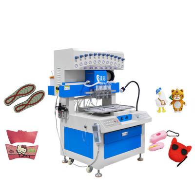 China 12 Colors Soft Enamel Painting Dispensing Machine with Blue White XYZ Accuracy 0.01mm for sale