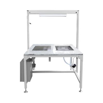 China Manual Silicone Baking Table Single Working Station Weight 120KG For Dispensing for sale