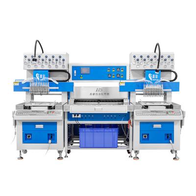 China High Productivity 12 Color PVC Rubber Label Machine with Bake Equip Baking Oven Soft PVC 3D Logo Label Rubber Patch Mach for sale