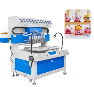 China Etiketten PVC dispensing machine voor kledingwinkels Silicone producten maken machine Te koop