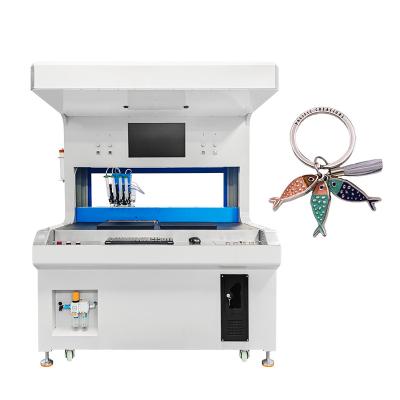 China Badge Enamel Painting Machine Automatic Metal Label Coloring Machine for sale