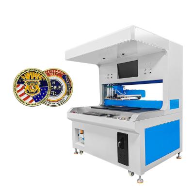 China 1200w Pixel Automatic Enamel Dispensing Machine For Military Flag Dice Products Painting for sale