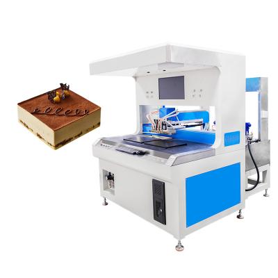 China Fully Automatic Visual Food Decorating Machine Chocolate Dripping Machine for sale