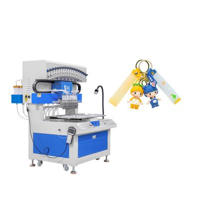 China Automatic Silicone Dispensing Machine For PVC Keychain Patches 18 Colors for sale