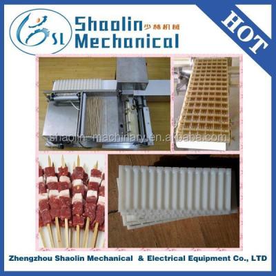 China Easy operation meat muscle meat slicer skewer machine, kebab skewer machine with best quality for sale