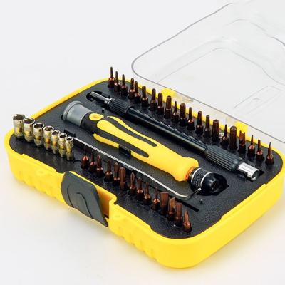 China New Product Home Improvement Tools Plastic Screwdriver 45-in-1 Germany S2 Bit Screwdriver Set for sale