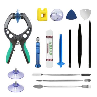 China Hot and New Plastic and Steel 14 in 1 Hardware Screwdriver Tool Kit with LCD Mobile Touch Screen Repair Cell Phone Pliers Suction Opening Cup for sale