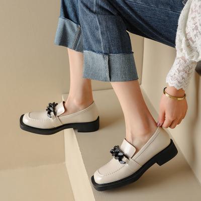 China Deodorization Slip On Platform Shoes Genuine Leather Loafers Shoes Women Loafer for sale