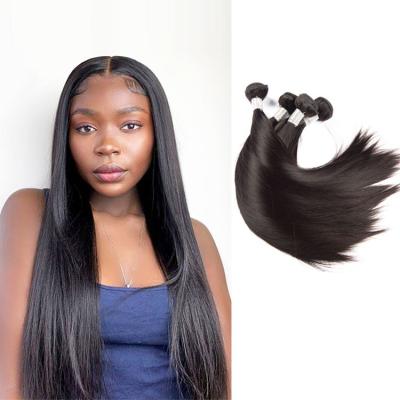 China Hot Selling Silky Straight Wave 10A Grade Raw Unprocessed Peruvian Straight Hair Natural Silky Wave Color Hair Bundles for sale