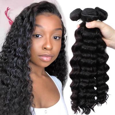 China Wholesale Unprocessed Virgin Brazilian Human Hair Extensions Wholesale Deep Wave Factory Wave Bundles for sale