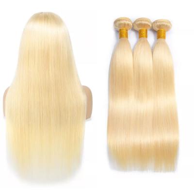 China Silky Straight 12A Grade Virgin Hair Bundles Wholesale Brazilian Hair 613/6 Blonde Color 613 Hair Extensions for sale